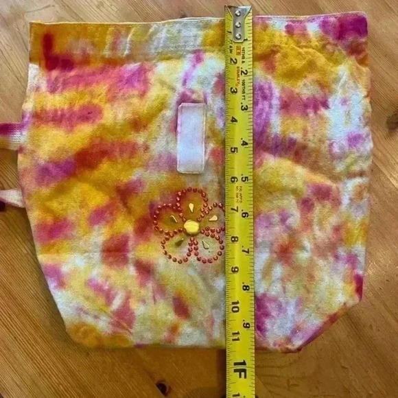Hand Tie dyed lunch bag - Picture 5 of 6